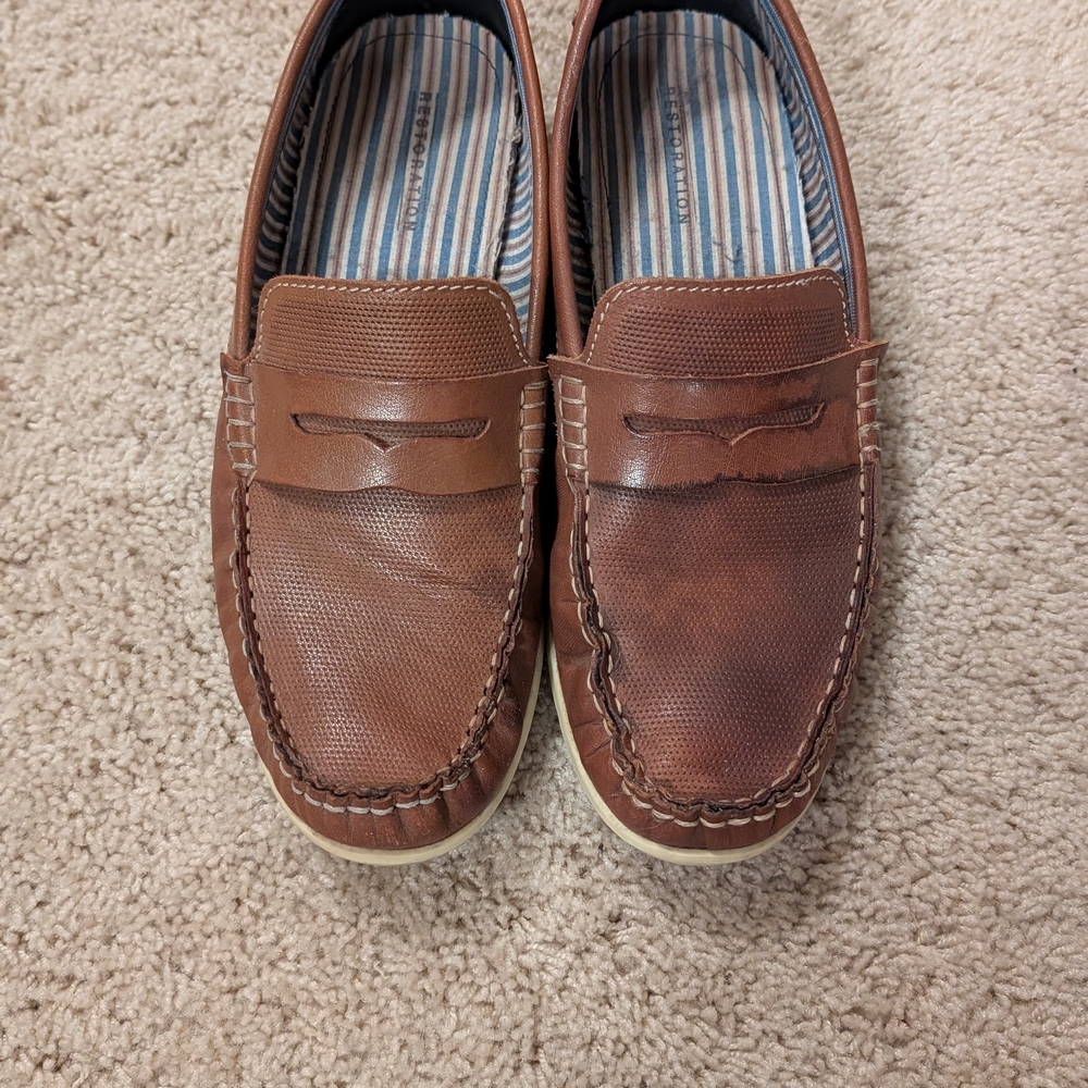 Allen Edmonds Brown Leather Slip-On Loafers